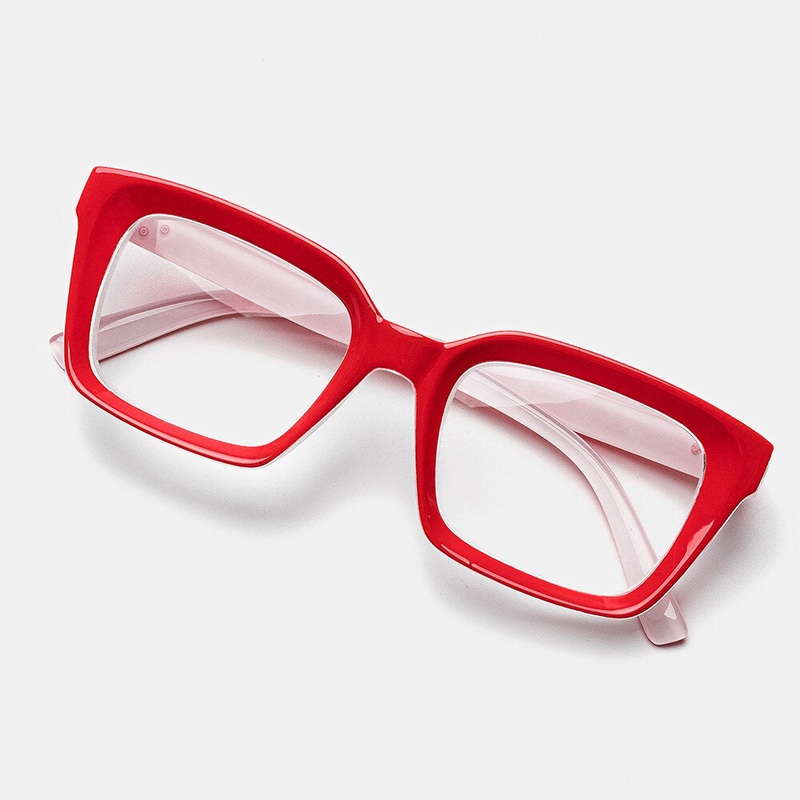 5-color Thick Frame Cat-eye Box Reading Glasses