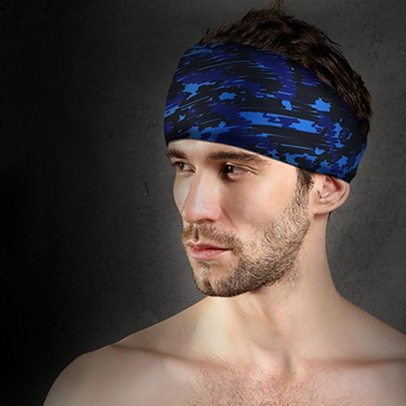 Men Women Sports Headband Hair Band Fitness Sweat-absorbent Riding Headscarf