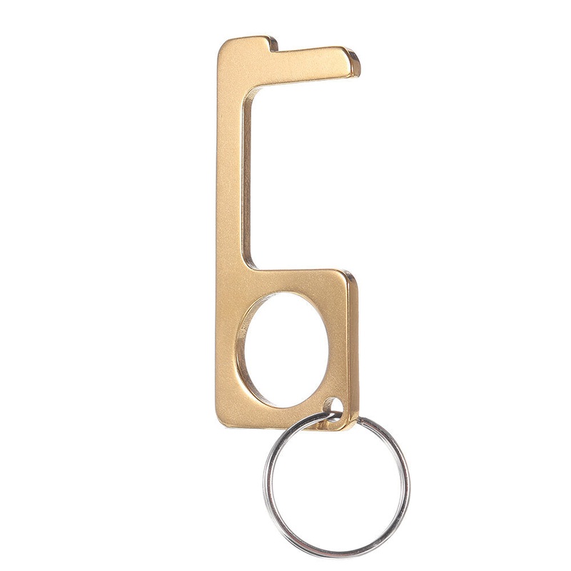 Portable Press Elevator Tool Hands Free Door Opener Antimicrobial No Touch Contactless Handle Key With Corkscrew