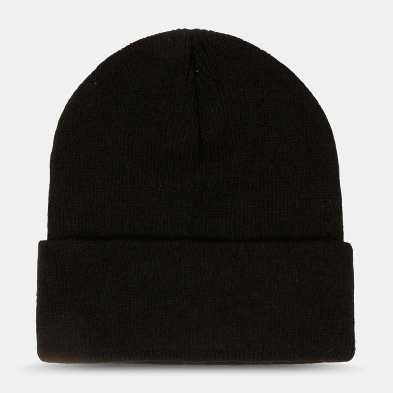 Unisex Beanie Hat Acrylic Knitted Letters Embroidered Curled All-match Warmth Beanie Hat Knit Hat