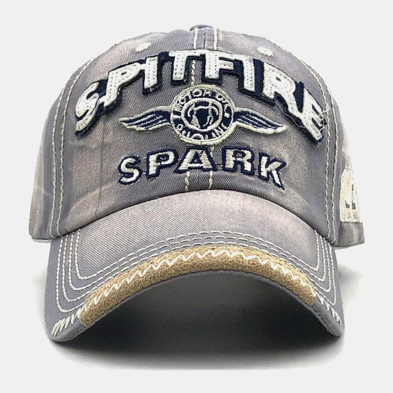Unisex Three-dimensional Letters Embroidery Baseball Cap Curved Brim Adjustable Sunshade Hat