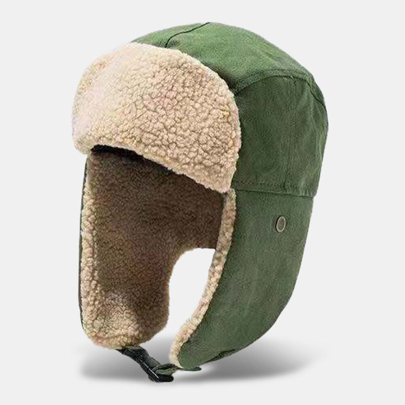 Unisex Winter Warm Ear Protection Trapper Hat Outdoor Casual Windproof Cool Protection Russian Hat Ushanka Hat