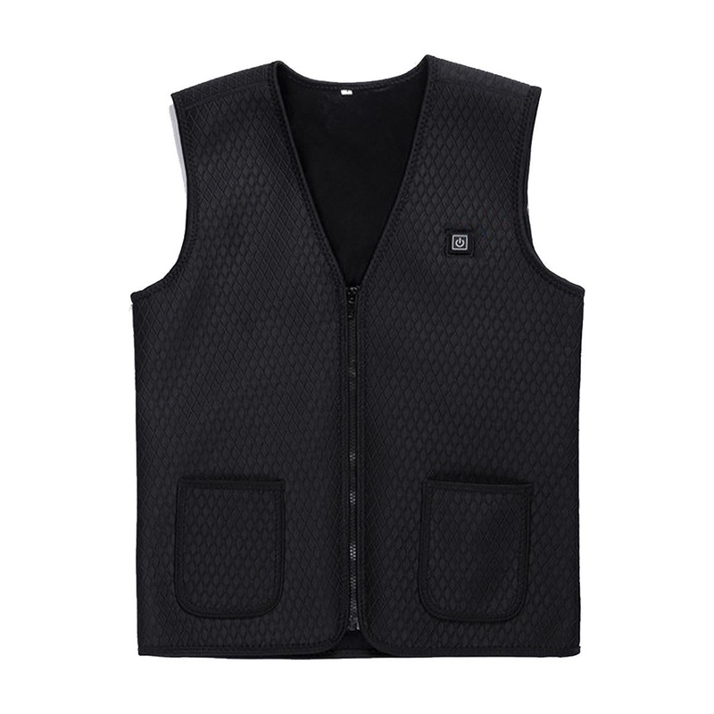 45/55/65 USB Unisex Electric Heated Warm Vest Heating Work Coat Outdoor Skiing Jacket