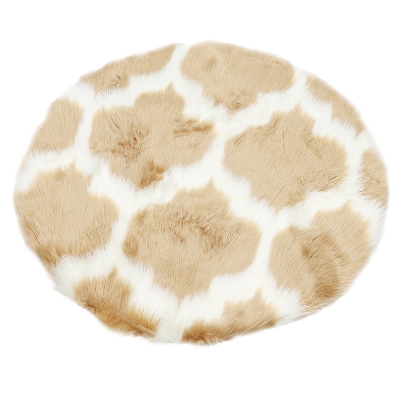 Soft Polyester Carpet 80cm Round Floor Mat Sofa Chair Pad Home Decor