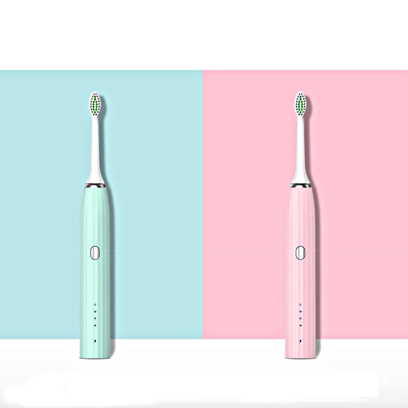 4 Stalls Electric Toothbrush USB Rechargeable Soft Toothbrush Sonic Wave Vibration IPX7 Waterproof