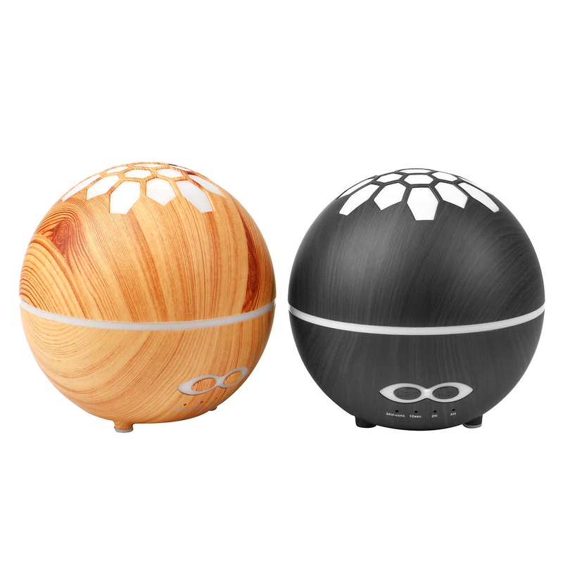 400ml Ultrasonic Air Humidifier Essential Oil Aroma Diffuser Mist Maker Remote Control with 7 Colors Night Lights
