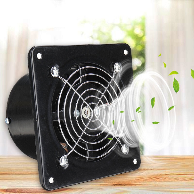 Bakeey 4 inch 25W Stainless Steel Fan Blade Bare Head High-speed Silent Exhaust Fan Window Type Ventilation Fan