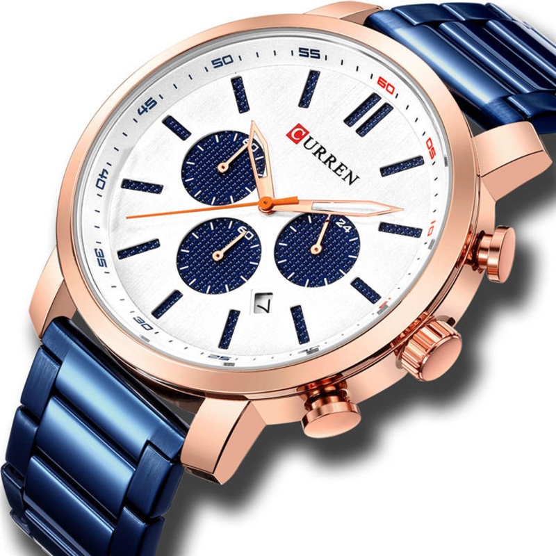 CURREN 8315 Chronograph Waterproof Quartz Watch Business Style Men Wrist Watch