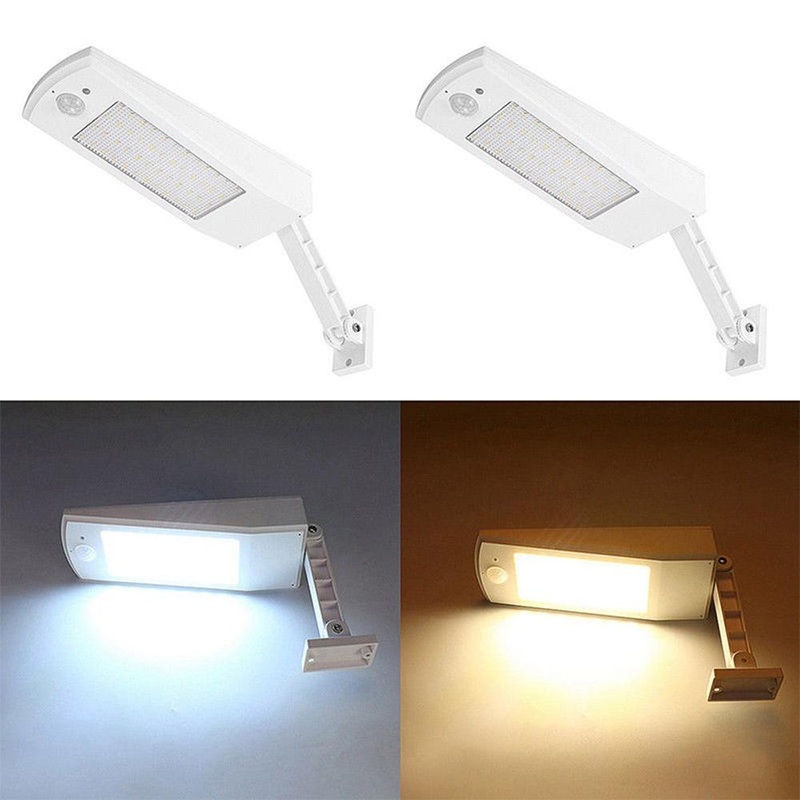 6.8W 48LED Solar Powered Waterproof IP65 Wireless Remote Motion Sensor Street Lamp Wall Light DC4.5V