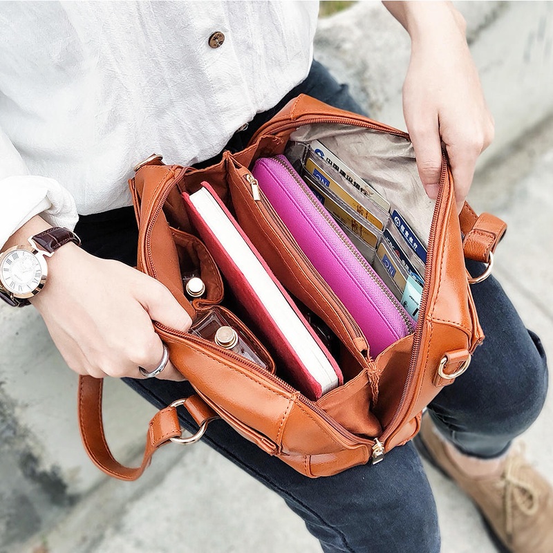 Brenice Women Fashion Handbag Multi-functional Phone Bag Shoulder Crossbody Bag