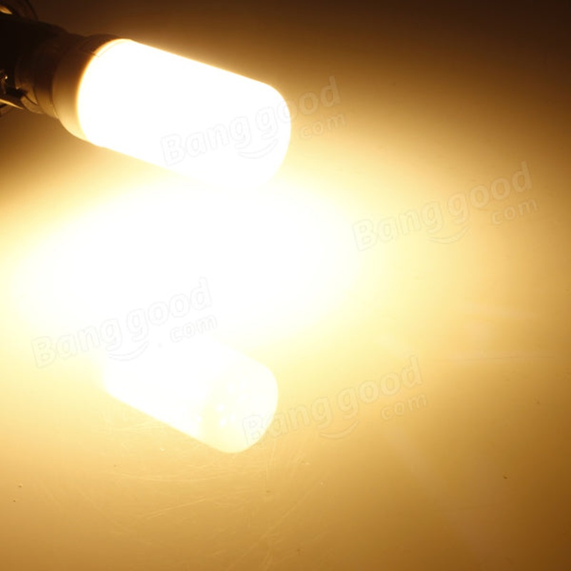 E12 5W 48 SMD 5730 AC 220V LED Corn Light Bulbs With Frosted Cover