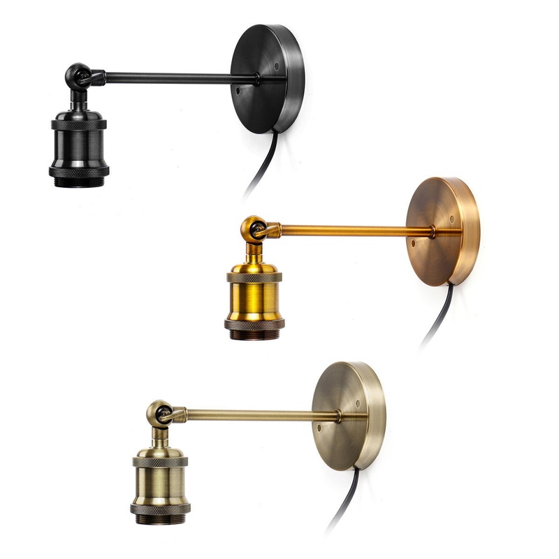E27 Vintage Retro Industrial Loft Rustic Wall Sconce Wall Light Porch Lamp AC110V-220V US Plug