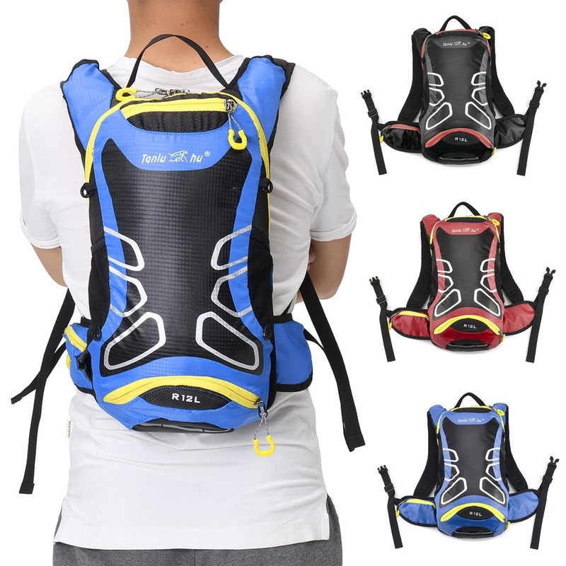 Multi-function 12L Breathable Motorcycle Backpack Waterproof Nylon Riding Bag