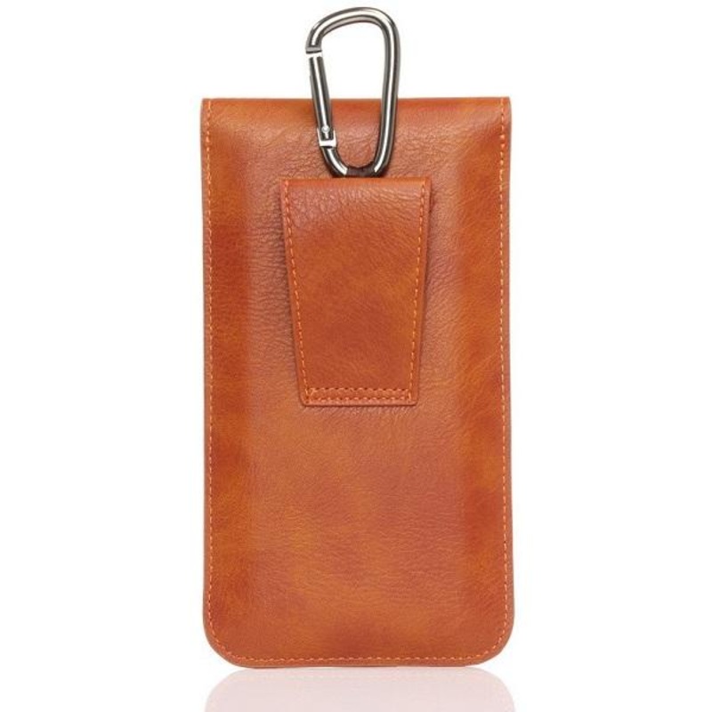 Universal PU Leather Waist Bag Suspensible Outdoor Pouch for iPhone&Samsung
