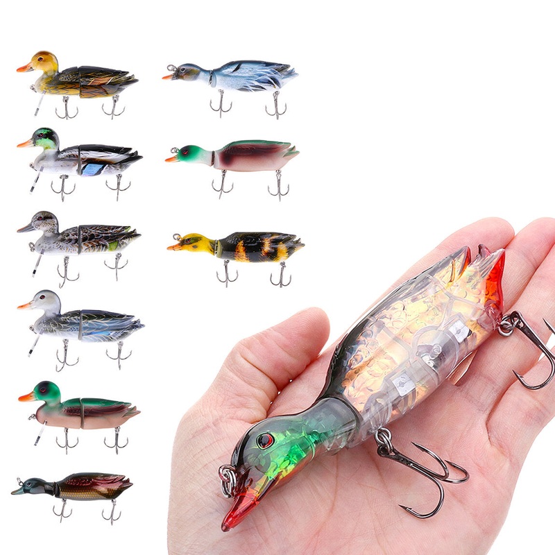 1PC ZANLURE 5” 13CM 59g 3D Duck Artificial Fishing Lure With Hooks  Hard Baits Minnow Topwater Wobbler Fishing Tackle