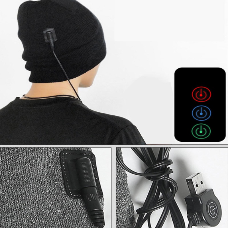 3 Modes Intelligent Heating Hat Outdoor Skiing Autumn Winter Warmth Sports Cap