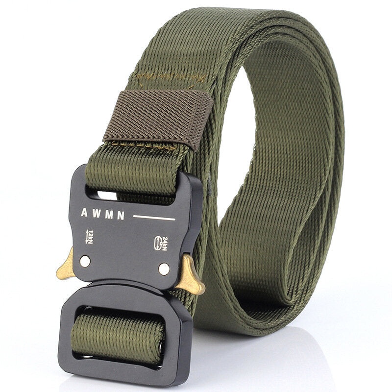 AWMN S04 3.2cm 125cm Nylon Belts Quick Release Inserting Buckle Military Tactical Belt Leisure Belt