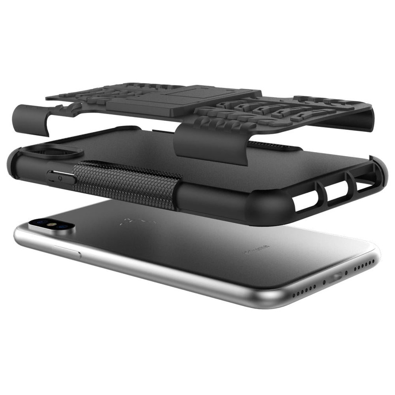 Bakeey 2 in 1 Armor Kickstand TPU + PC Hybrid Case Caver for iPhone X