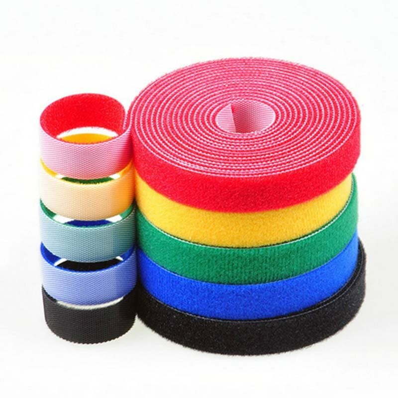 Bakeey 2m Width * 20mm Length Pure DIY Strong Adhesive Cuttable Wire Clip Holder Earphone USB Cable Cord Winder Wrap Cable Organizer Management Sticker