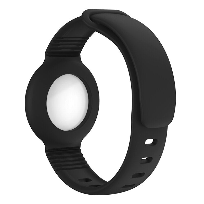 Bakeey Creative Wearable Pure Soft Silicone Protective Cover Sleeve Watch Band for Apple AirTag bluetooth Tracker