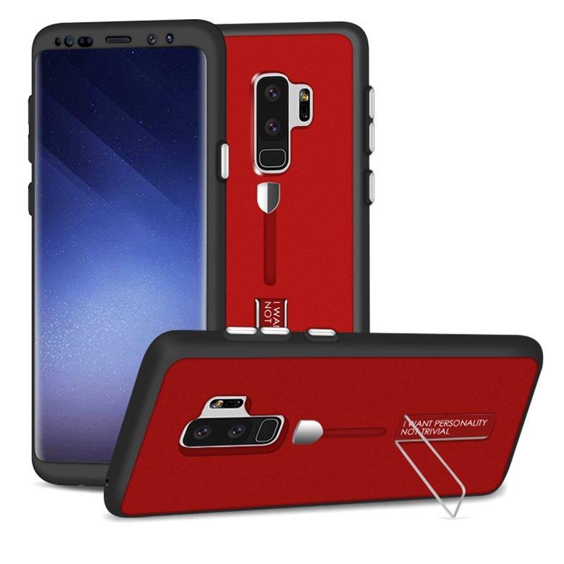 Bakeey Full Body Front & Back Cover Strap Grip Kickstand Case For Samsung Galaxy Note 8