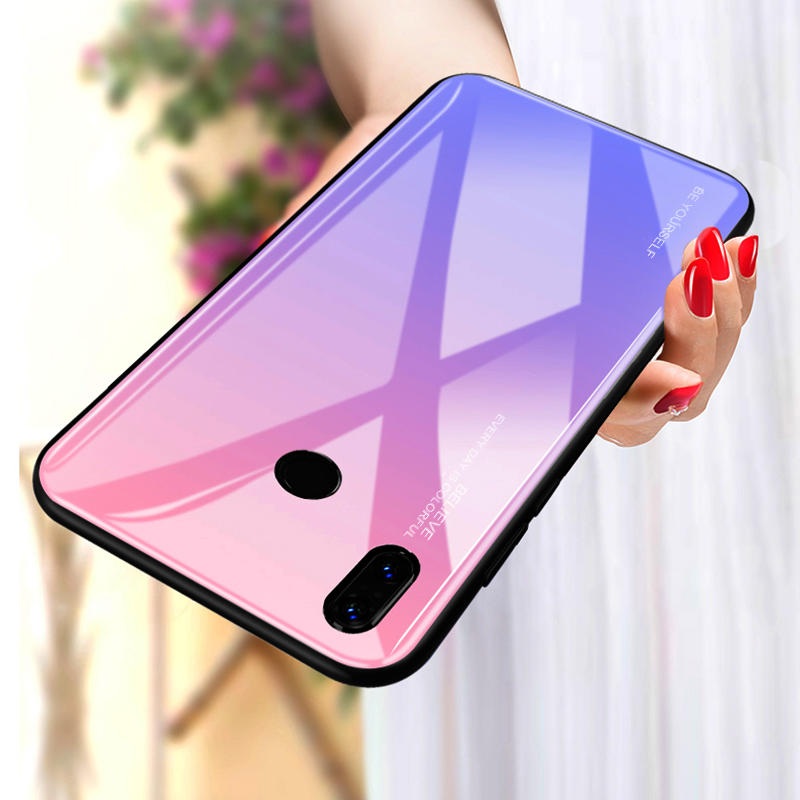 Bakeey Gradient Tempered Glass Protective Case For Xiaomi Mi MIX 3