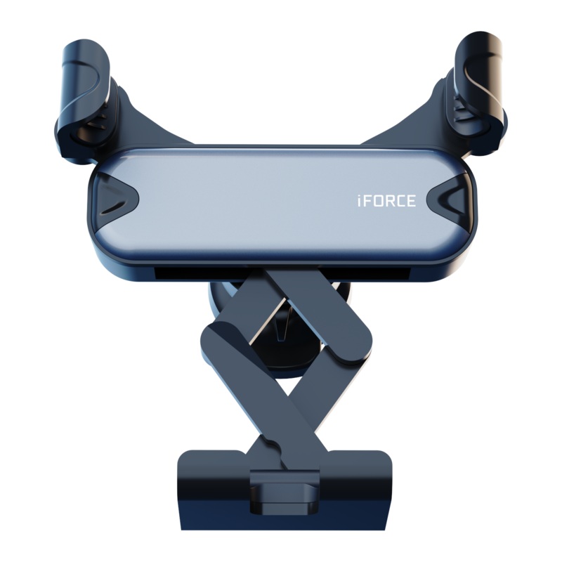 IFORCE G1 Universal Mirror Surface Car Air Vent Aluminum Alloy Bracket Gravity Linkage Phone Holder Stand for POCO X3 F3