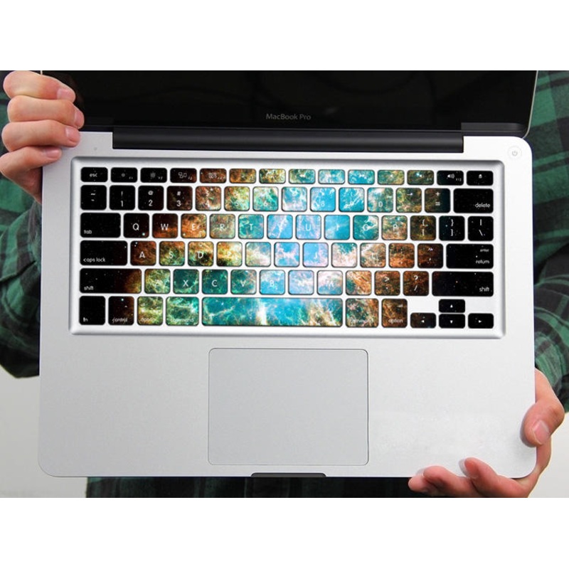 PAG The Night Blue Light PVC Keyboard Bubble Free Self-adhesive Decal For Macbook Pro 13 15 Inch