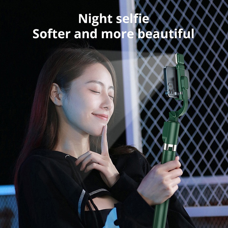 Selfie Stick Tripod W/ Fill Light bluetooth Wireless Remote Control Flexible Phone Tripod