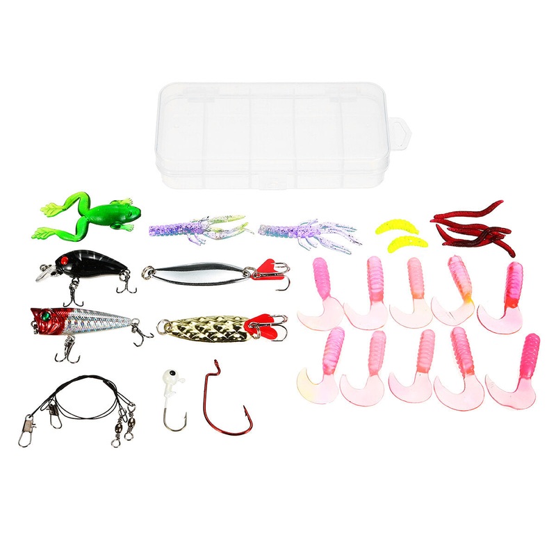 ZANLURE 18/20/22/28/29/33 Pcs Fishing Lure Set Fish Bait And Fish Hook Set Multifunctional Fishing Accessories With Box