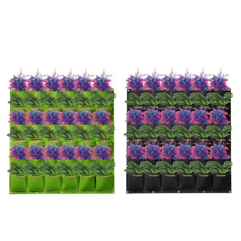 36 Pockets Wall Hanging Vertical Flower Plant Pot Garden Planter – Growing Planting Bag