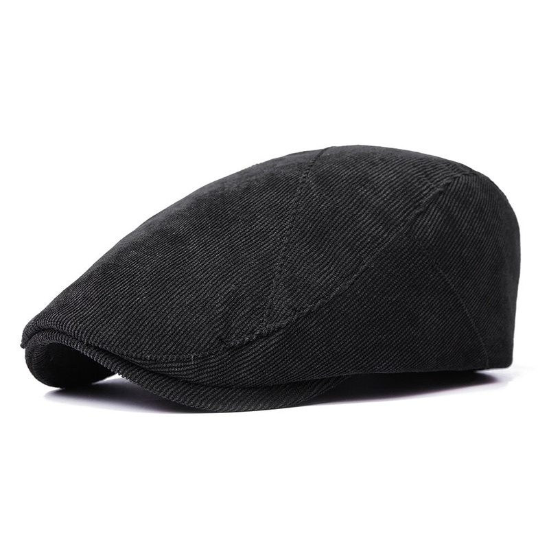 Men Adjustable Cotton Newsboy Beret Caps Outdoor Casual Visor Cabbie Ivy Forward Hat