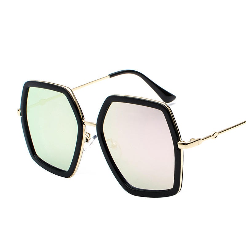 Men’s Woman’s Multicolor Square Frame Sunglasses Metal Frame Sunglasses