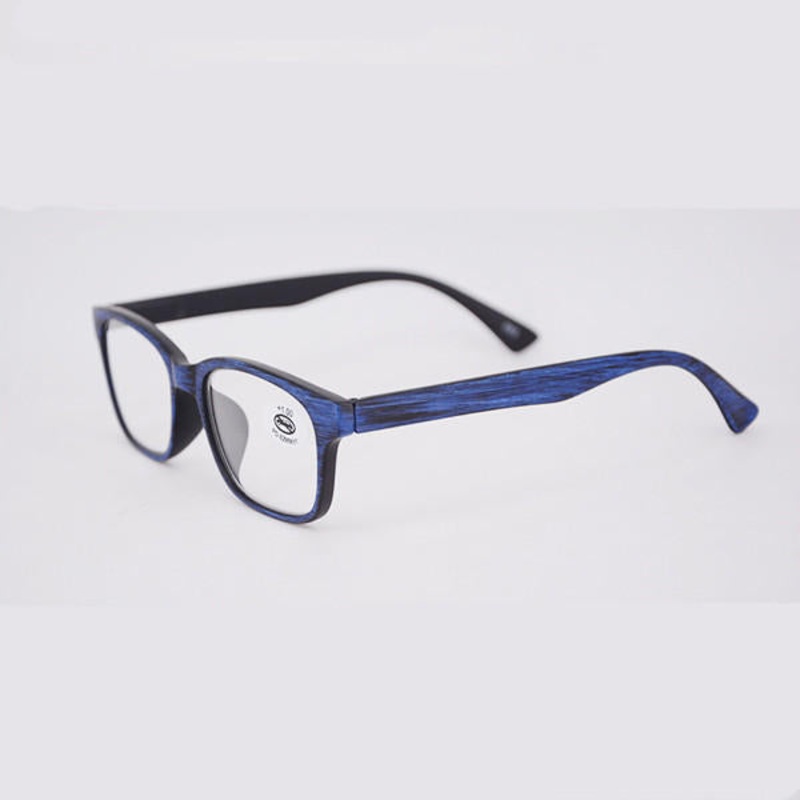 Men Women Lightwight Reading Glasses Imitation Wood Grain Frame Presbyopia Eyeglasses With Diopter