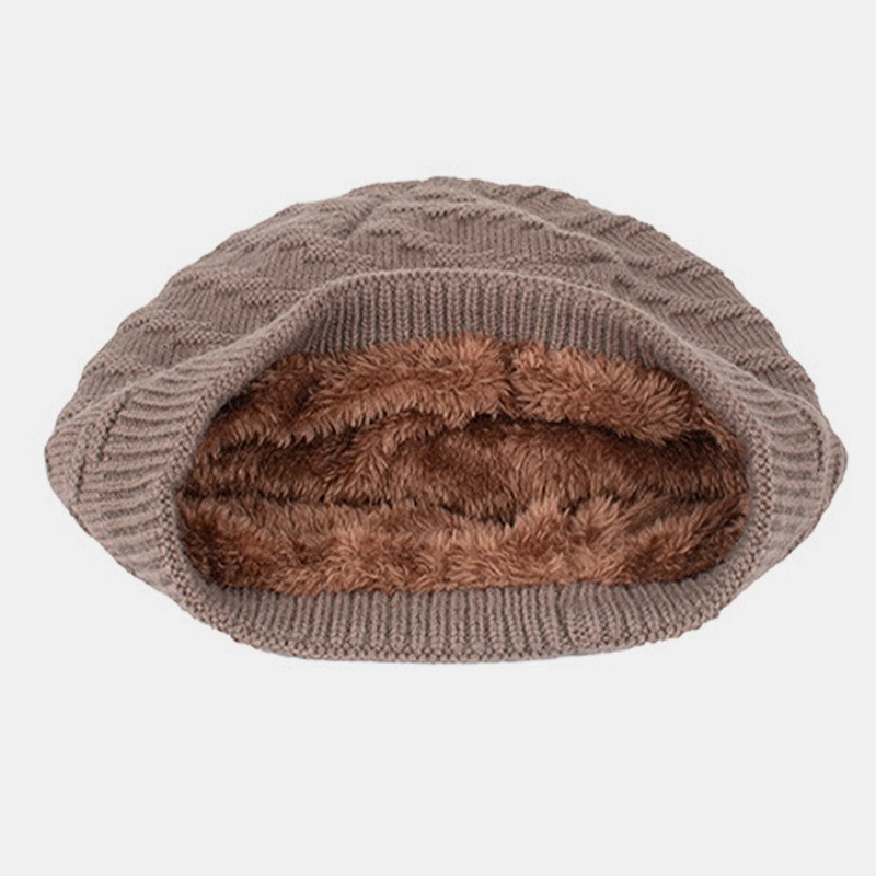 Men Wool Plus Thick Winter Keep Warm Windproof Ear Protection Knitted Hat Beanie Toque Hat