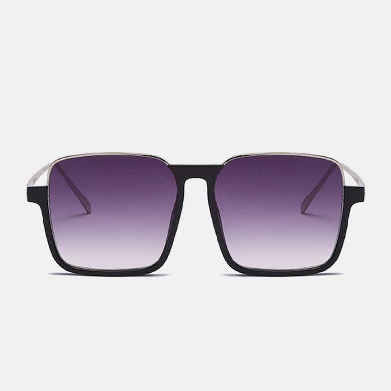 Unisex Square Frame Half Frame Anti-blue Light Anti-UV Sunglasses