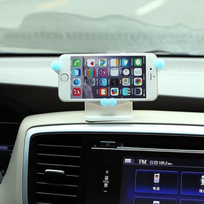 Cheshan N07 Cute Smile Face Multifunctional Car Vehicle Foldable Phone Holder for iPhone Xiaomi
