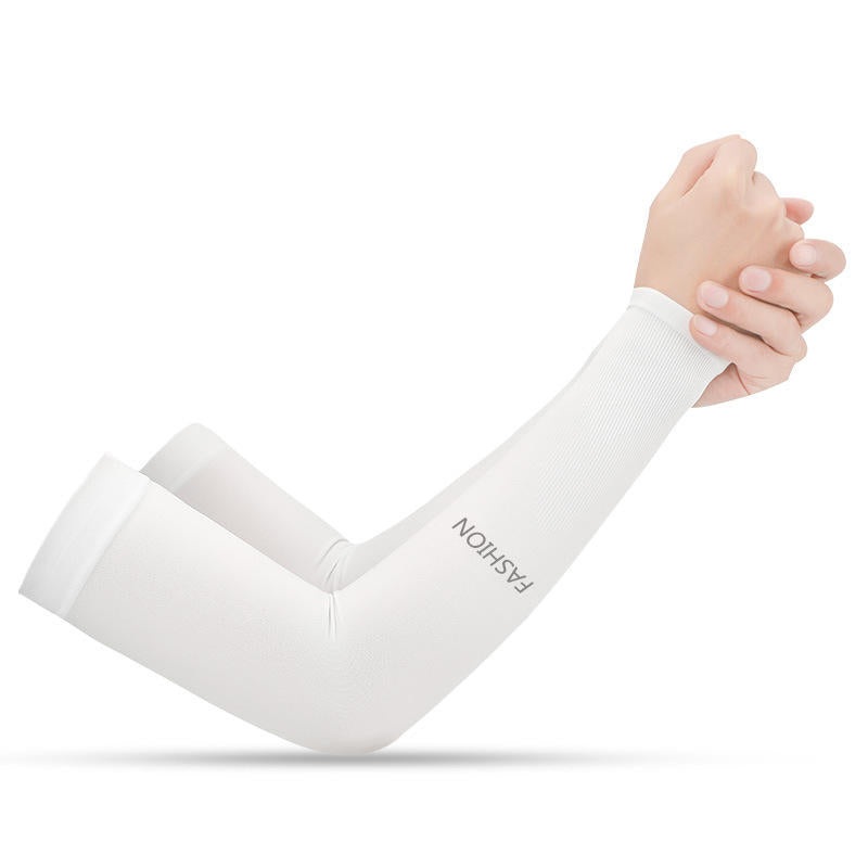 Men’s Women’s Sun Protection Gloves Arm Sleeves Solid Color Simple Style All Match Accessory