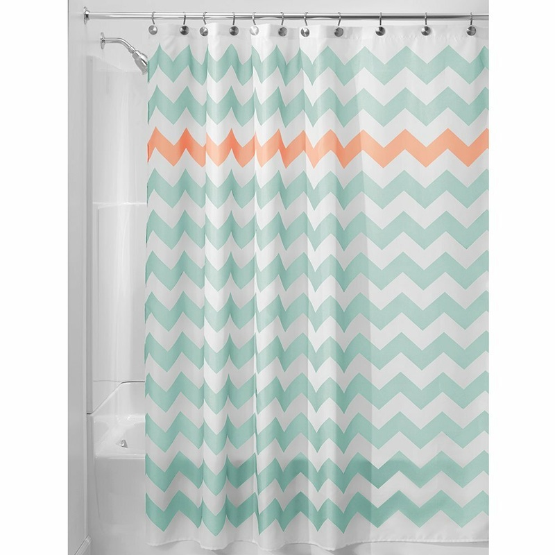 180x180cm Simple Geometric 3D Wave Stripe Print Shower Curtains Waterproof Bathroom Curtain