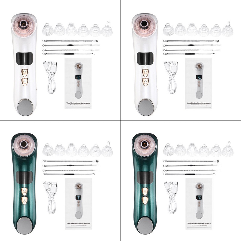 3-in-1 Blackhead Remover Vacuum Three-level Heating Compression Blackhead Remover Temperature Control Blackhead Remover