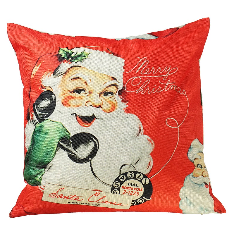 45*45cm Christmas Cushion Cover Decorative Sofa Pillow Cover Case Seat Car Home Decor Throw Pillowcase for Home 2020 Christmas Decoration