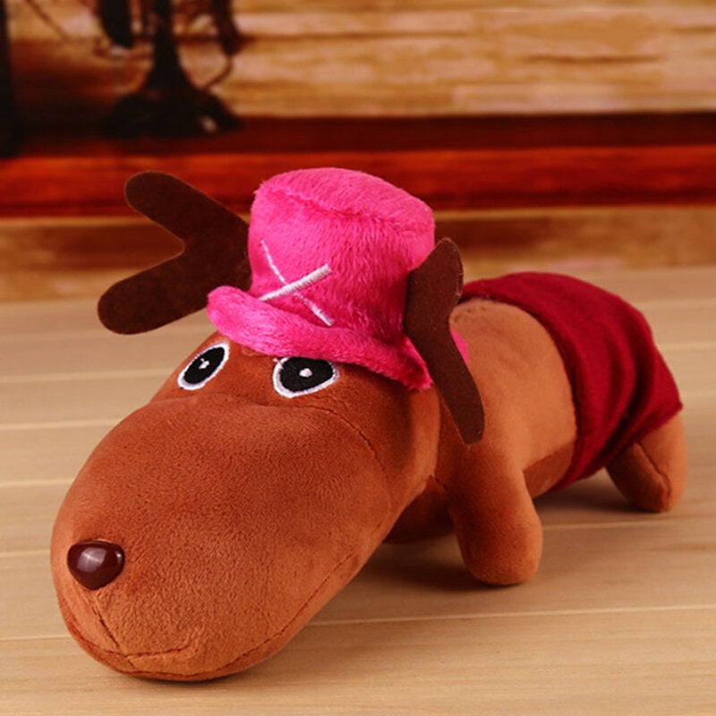 KC Long Mouth Dog Stuffed Plush Toy Bubble Particles Bamboo Charcoal  Car Deodorant Ornaments