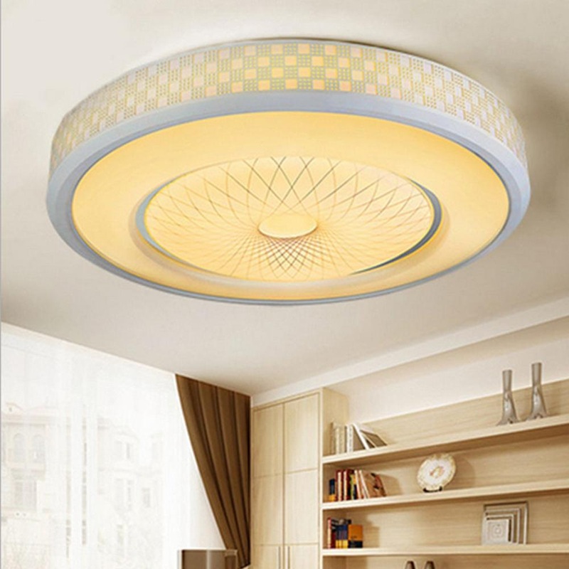 12W 24 LED Bright Round Ceiling Down Light Modern Luxury Flush Acrylic Lamp