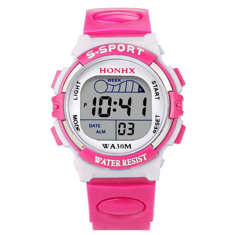 HONHX 63-1 Fashion Children Watch Date Week Display Multi-function Kids Sport Digital Watch