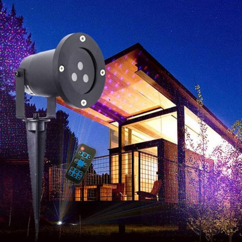 Mini Christmas Outdoor RGB Dynamic Projector Stage Party Light Lawn Garden Decor