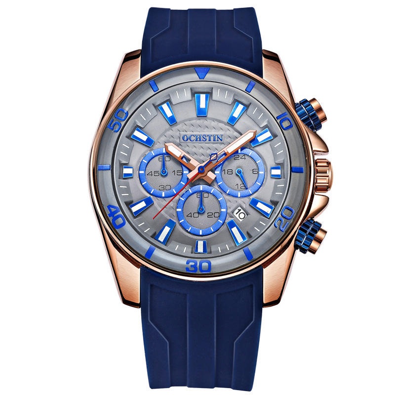 OCHSTIN GQ094 Bussiness Style Male Wristwatch Auto Date Stopwatch Military Quartz Watch