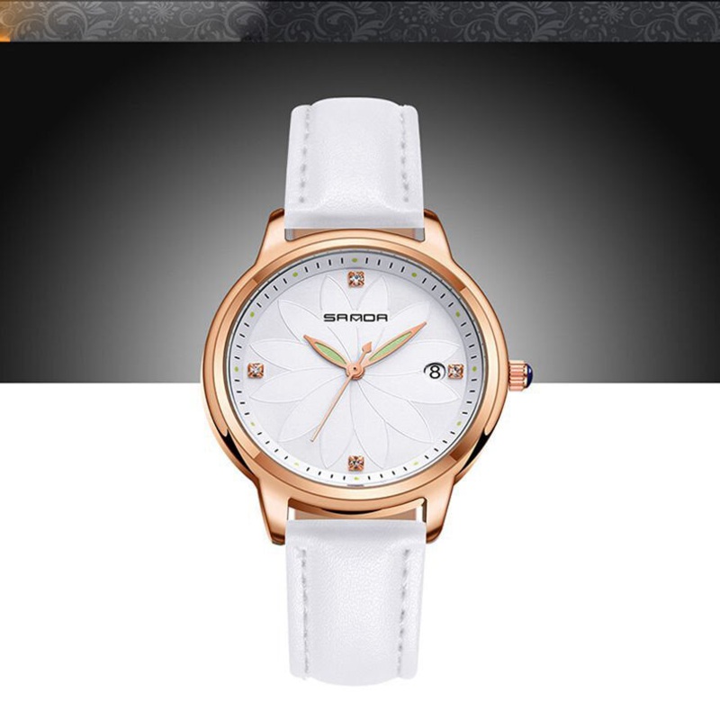 SANDA Elegant Design Ladies Wrist Watch Date Display Quartz Watch