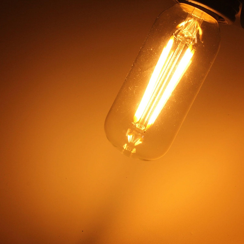 Kingso T45 E26/E27 Dimmable Edison LED Bulbs Warm White COB Vintage Light 400LM 4W 110V/220V