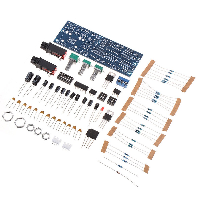 PT2399 Digital Microphone Amplifier Board DIY Kit Karaoke Reverberation Board Karaoke OK Amplifier Module Dual AC 12V