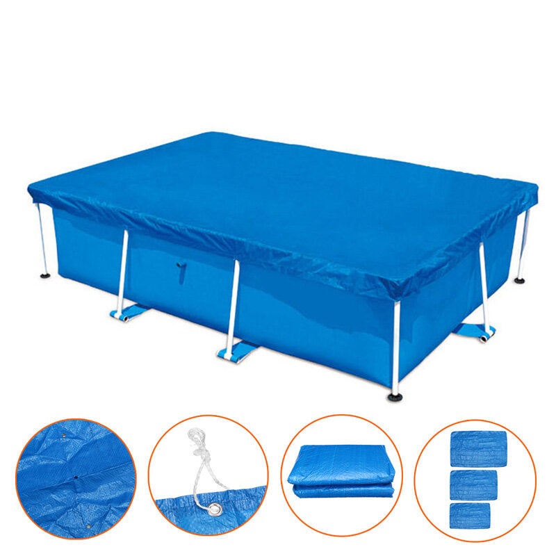 Swimming Pool Rectangular Cover Swimming Pool Dustproof Cloth Polyester Waterproof Wearable Pool Cloth